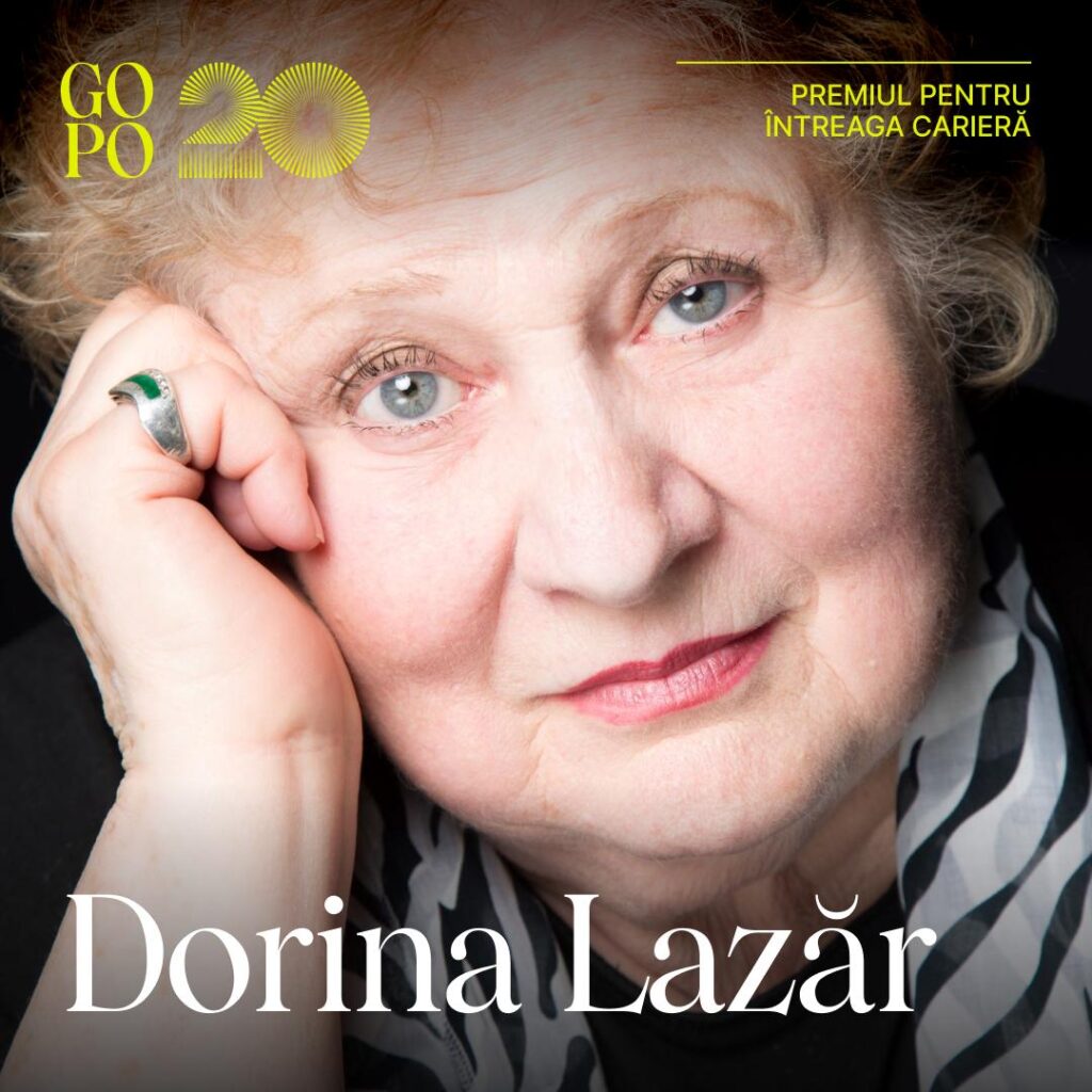 Actrița Dorina Lazăr – Premiul pentru întreaga carieră la Premiile Gopo 2026